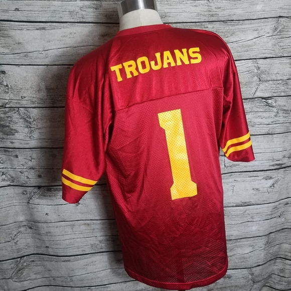 Trojan Apparel Trojans #1 Jersey Size Large.Pit to pit approx:  22.5 inches R - Picture 3 of 6